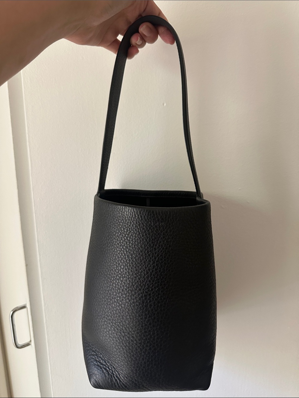The Row Small Black North South Park Tote